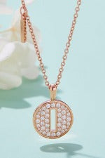 Moissanite A to J Pendant Necklace