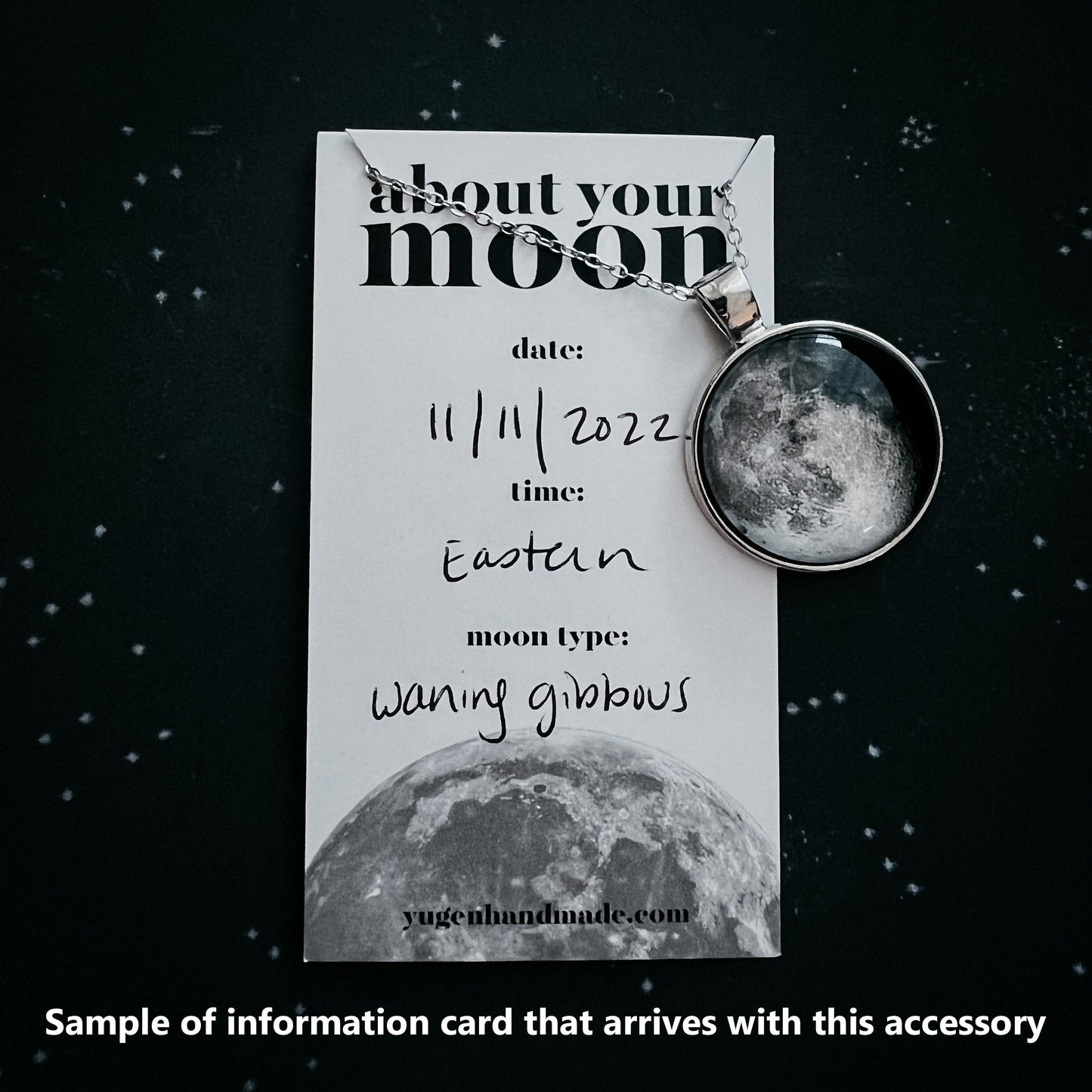 Personalized My Moon Bracelet with Circle Clasp