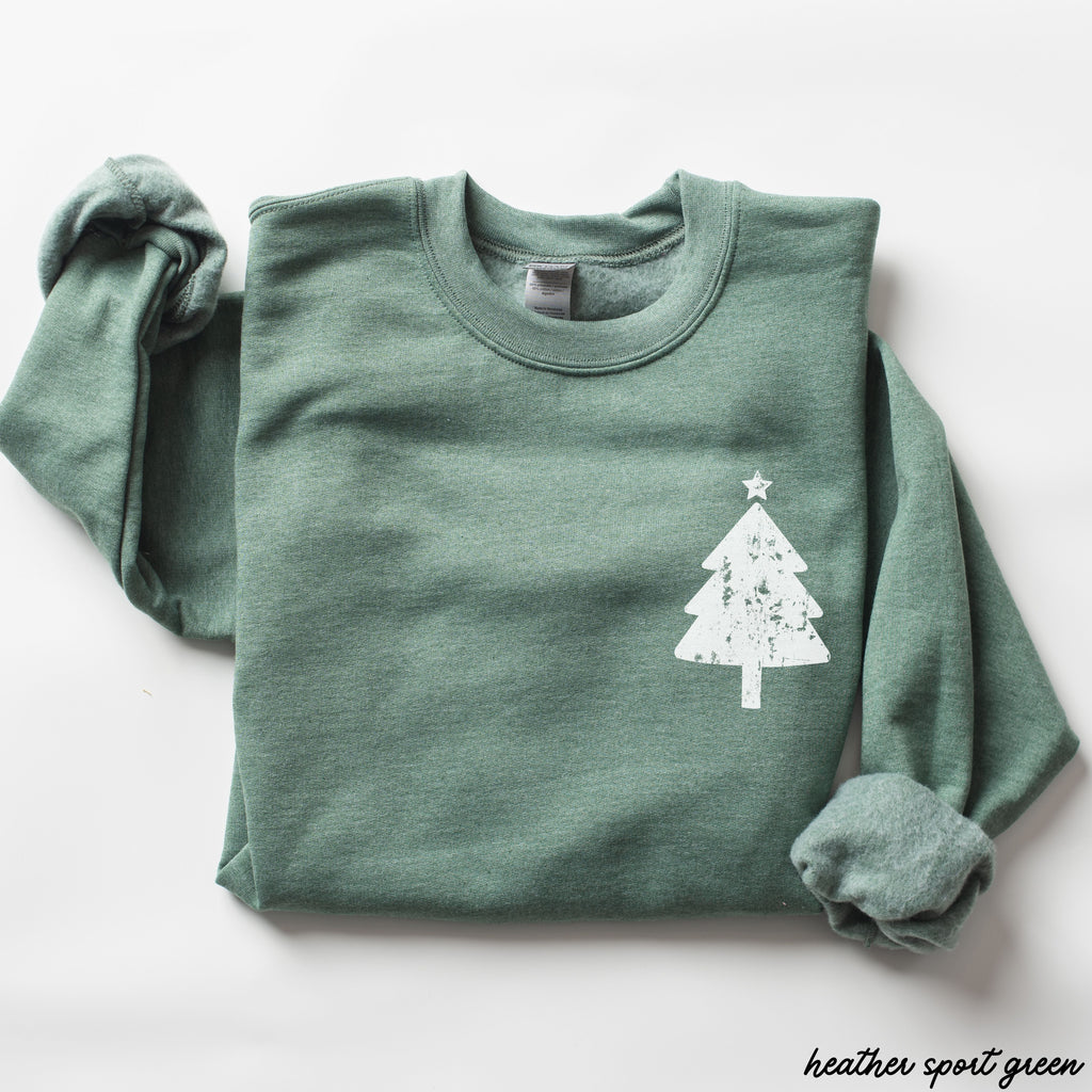Xmas Tree Pocket Sweatshirt *6 Colors (S-3X)