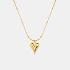 Titanium Steel Heart Pendant Necklace
